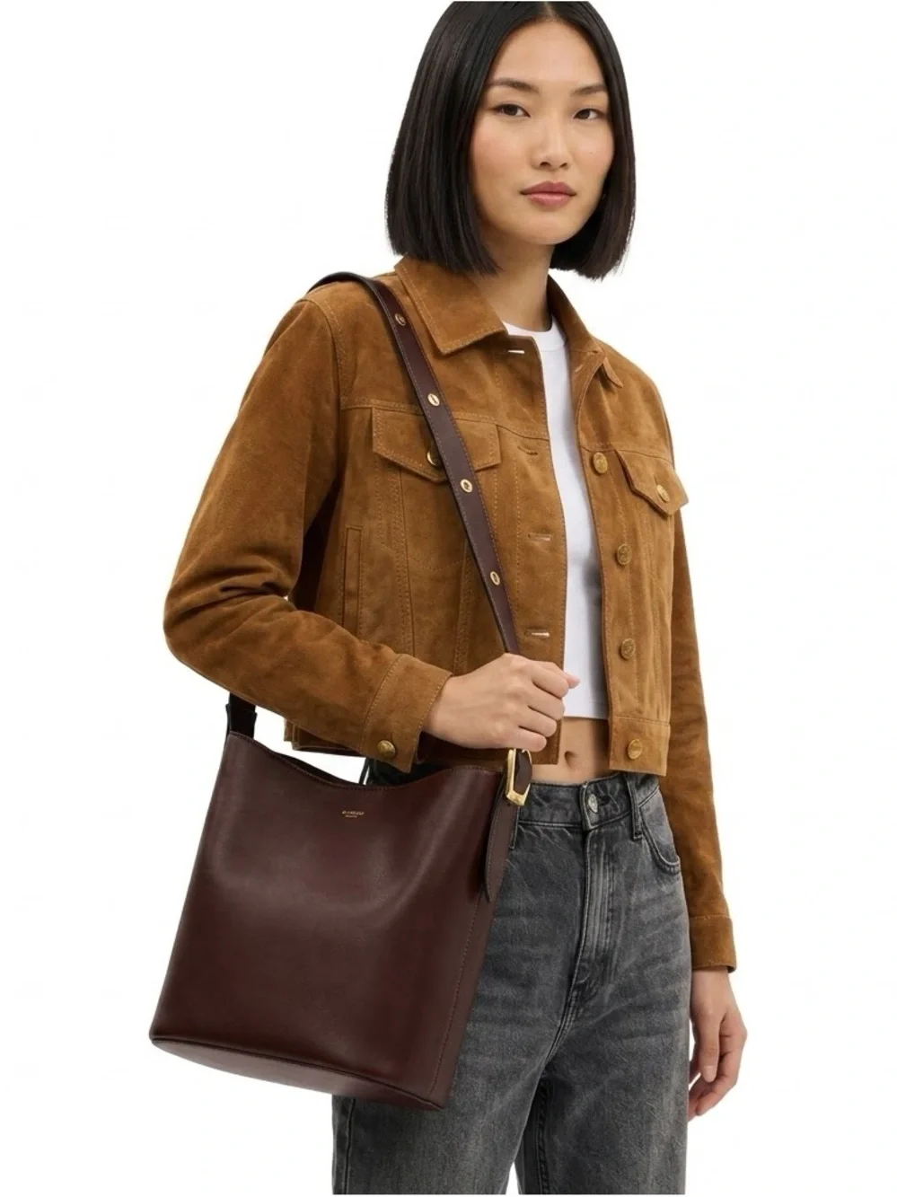 NWT Coach Bleecker Bucket Bag Leather Maple Brown with Matching Pouch & Dust Bag